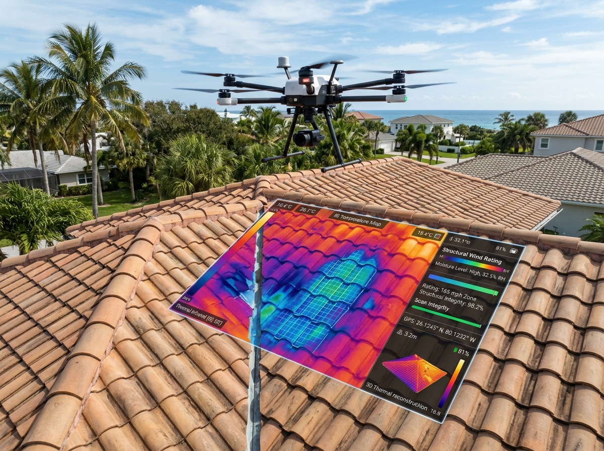 Drone Thermal Roof Inspection